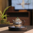 Jin Wen Ju Lun Zhu 200cc - Handmade silver pot zycschina