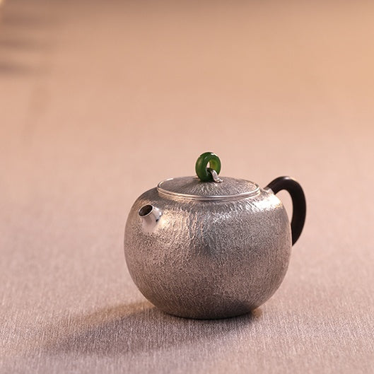 Shi Wen Fang Zhong 180cc - Handmade silver pot zycschina