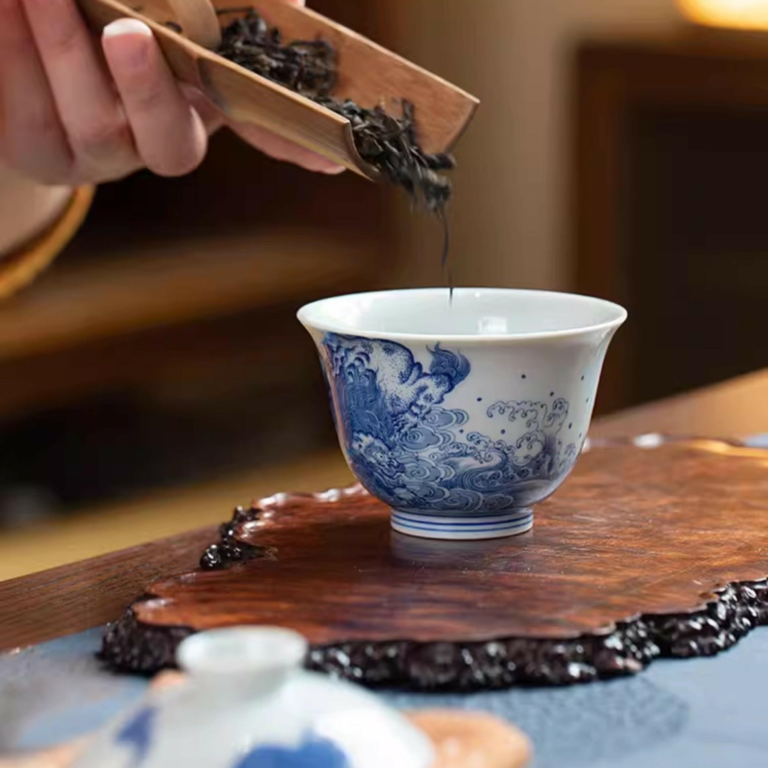Hai Shou Wen - Jing De Zhen Porcelain Gaiwan zycschina