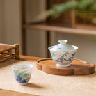 Tai Hu Shi Ba Jiao Cui Niao - Jing De Zhen Porcelain Gaiwan zycschina