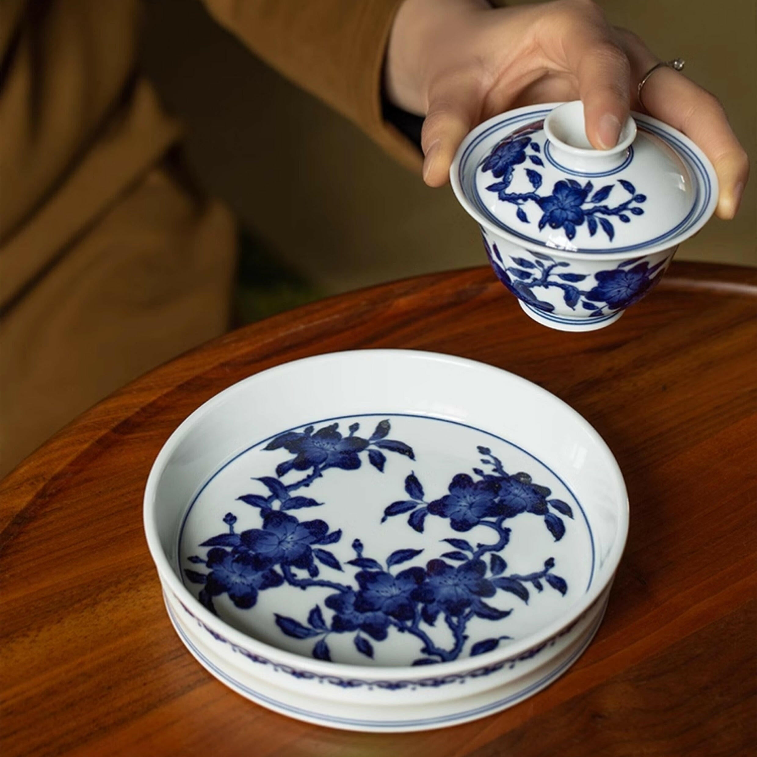Du Juan Hua - Jing De Zhen Porcelain Gaiwan zycschina