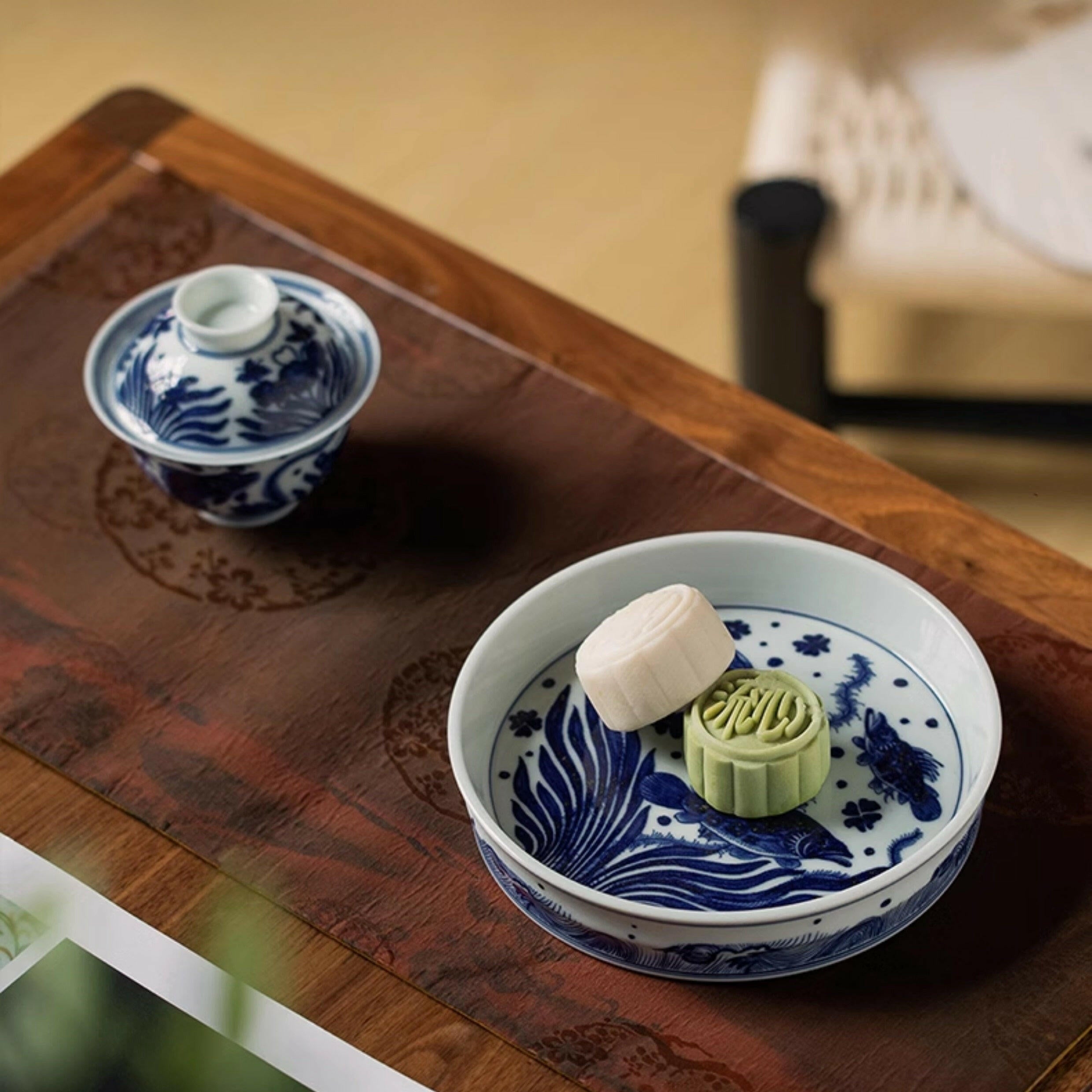 Yu Zao Wen - Jing De Zhen Porcelain Gaiwan zycschina