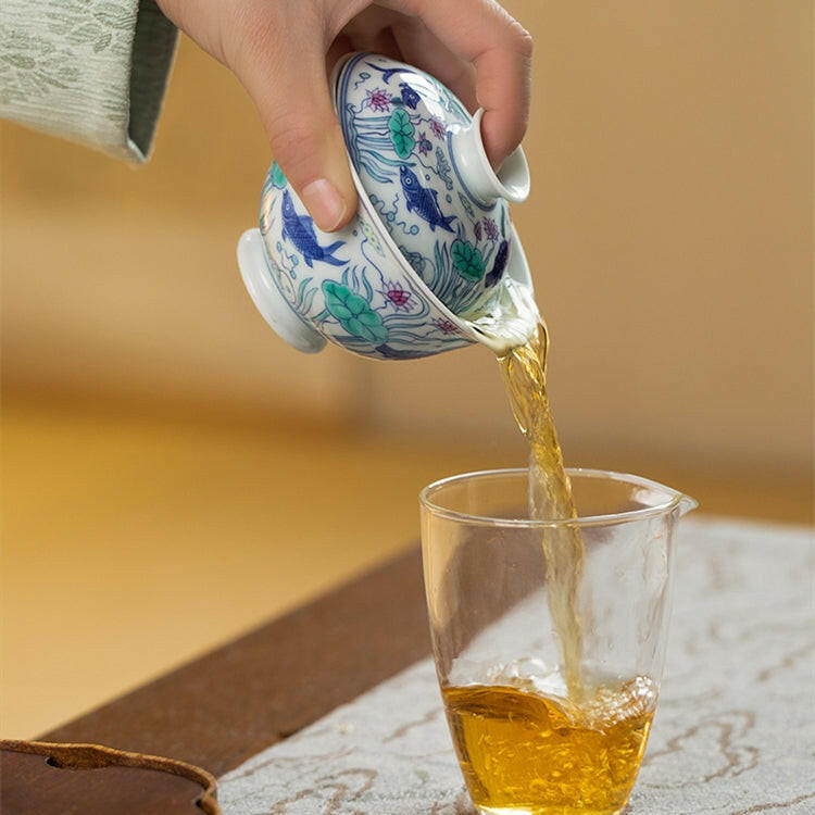 Yu Zao Wen - Jing De Zhen Porcelain Gaiwan zycschina