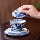 Shi Zi Xiu Qiu - Jing De Zhen Porcelain Gaiwan zycschina