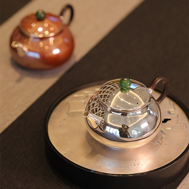 Ri Yue Qing - Handmade silver pot zycschina