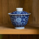 Lan Di Chan Zhi Ju Wen - Jing De Zhen Porcelain Gaiwan zycschina