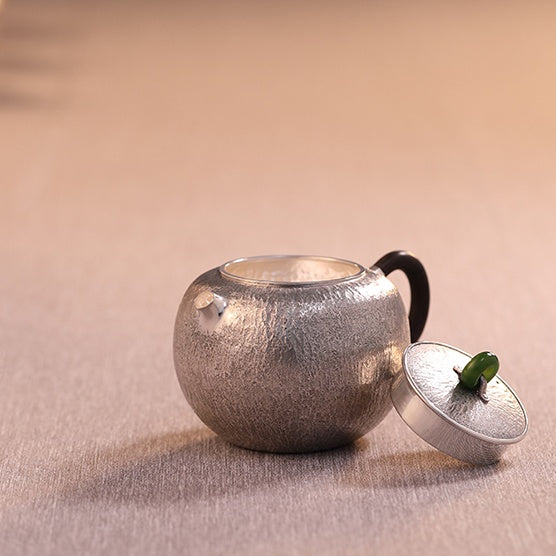 Shi Wen Fang Zhong 180cc - Handmade silver pot zycschina