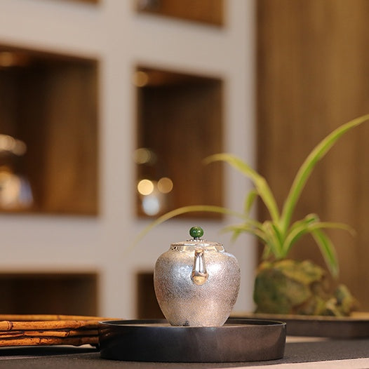 Wan Zui Long Yan 200cc - Handmade silver pot zycschina