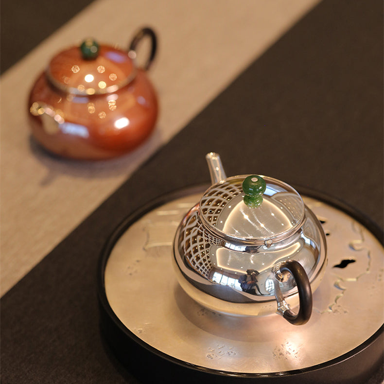 Ri Yue Qing - Handmade silver pot zycschina