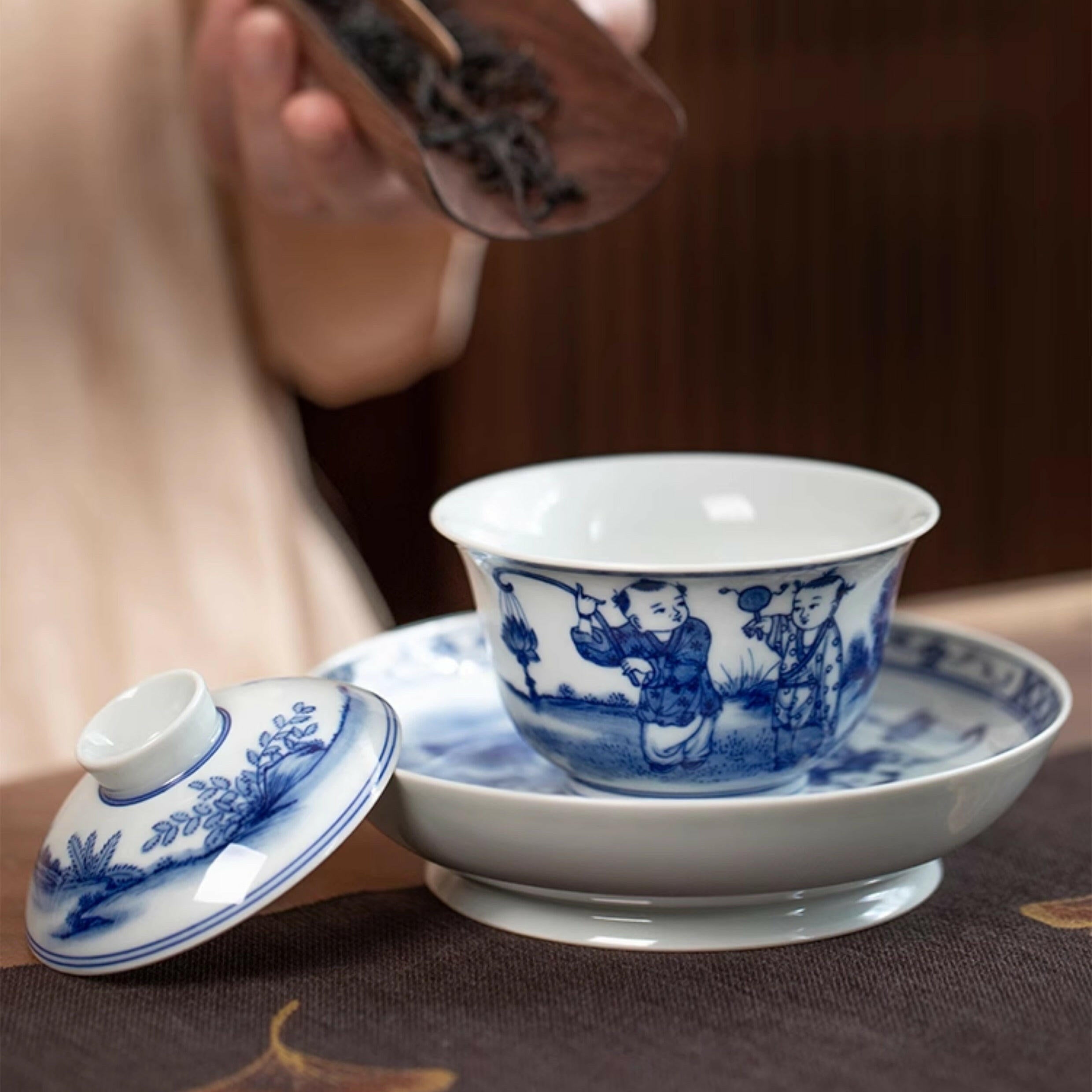 Tong Qu - Jing De Zhen Porcelain Gaiwan zycschina