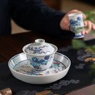 Shi Zi Xiu Qiu - Jing De Zhen Porcelain Gaiwan zycschina
