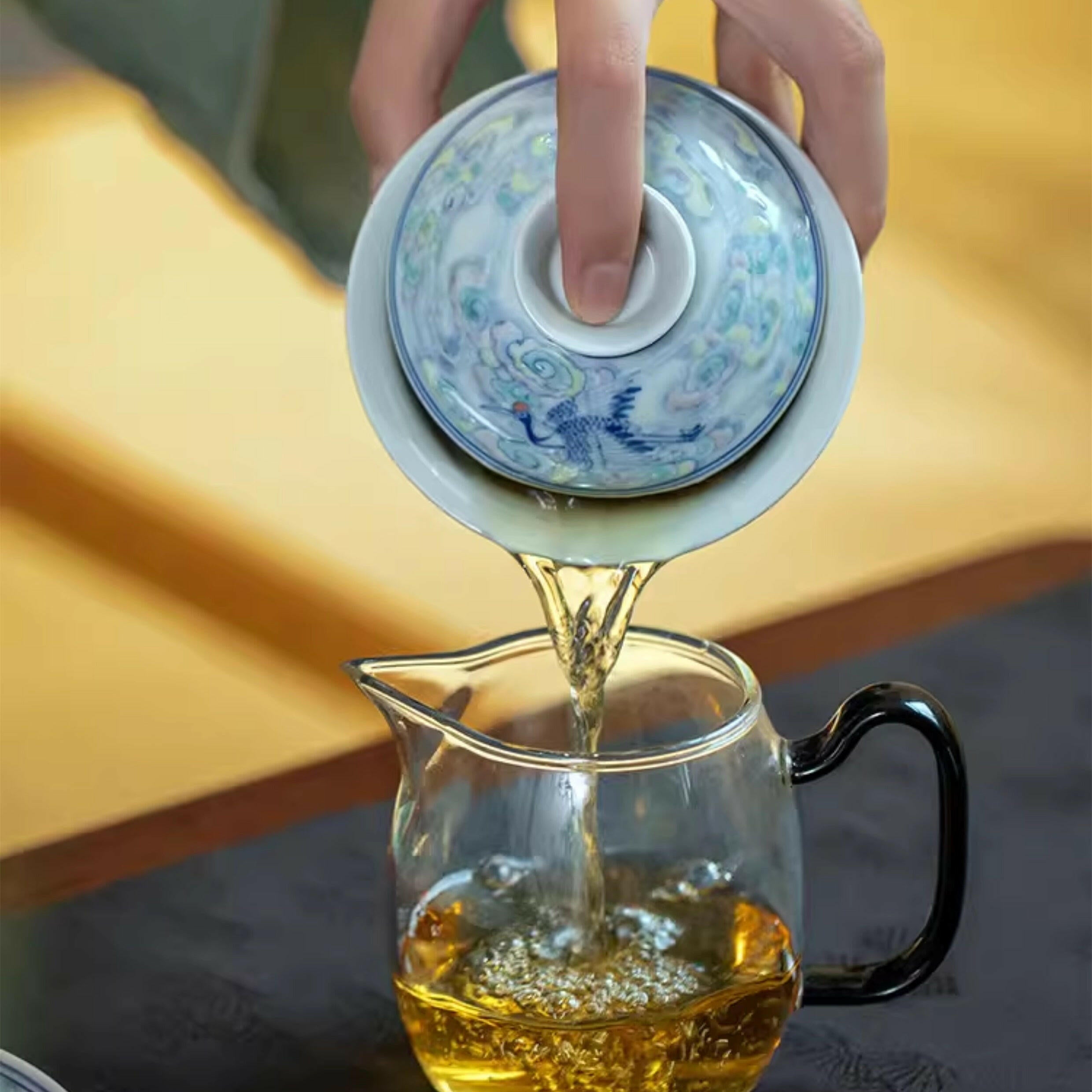 Rui He Xiang Yun - Jing De Zhen Porcelain Gaiwan zycschina