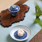 Lan Di Chan Zhi Ju Wen - Jing De Zhen Porcelain Gaiwan zycschina