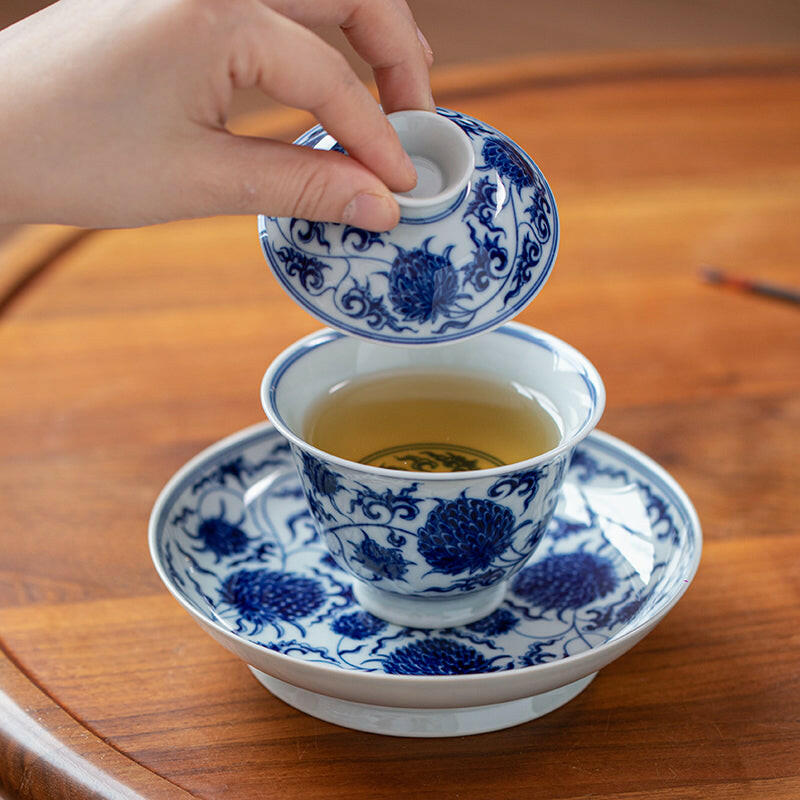 Tuan Ju Wen - Jing De Zhen Porcelain Gaiwan zycschina