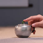 Shi Wen Fang Zhong 180cc - Handmade silver pot zycschina