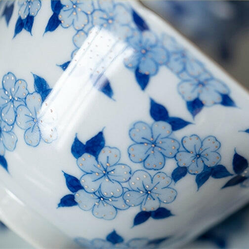 Li Hua Sa Jin - Jing De Zhen Porcelain Gaiwan zycschina