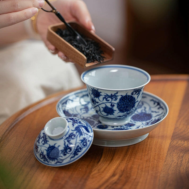 Tuan Ju Wen - Jing De Zhen Porcelain Gaiwan zycschina