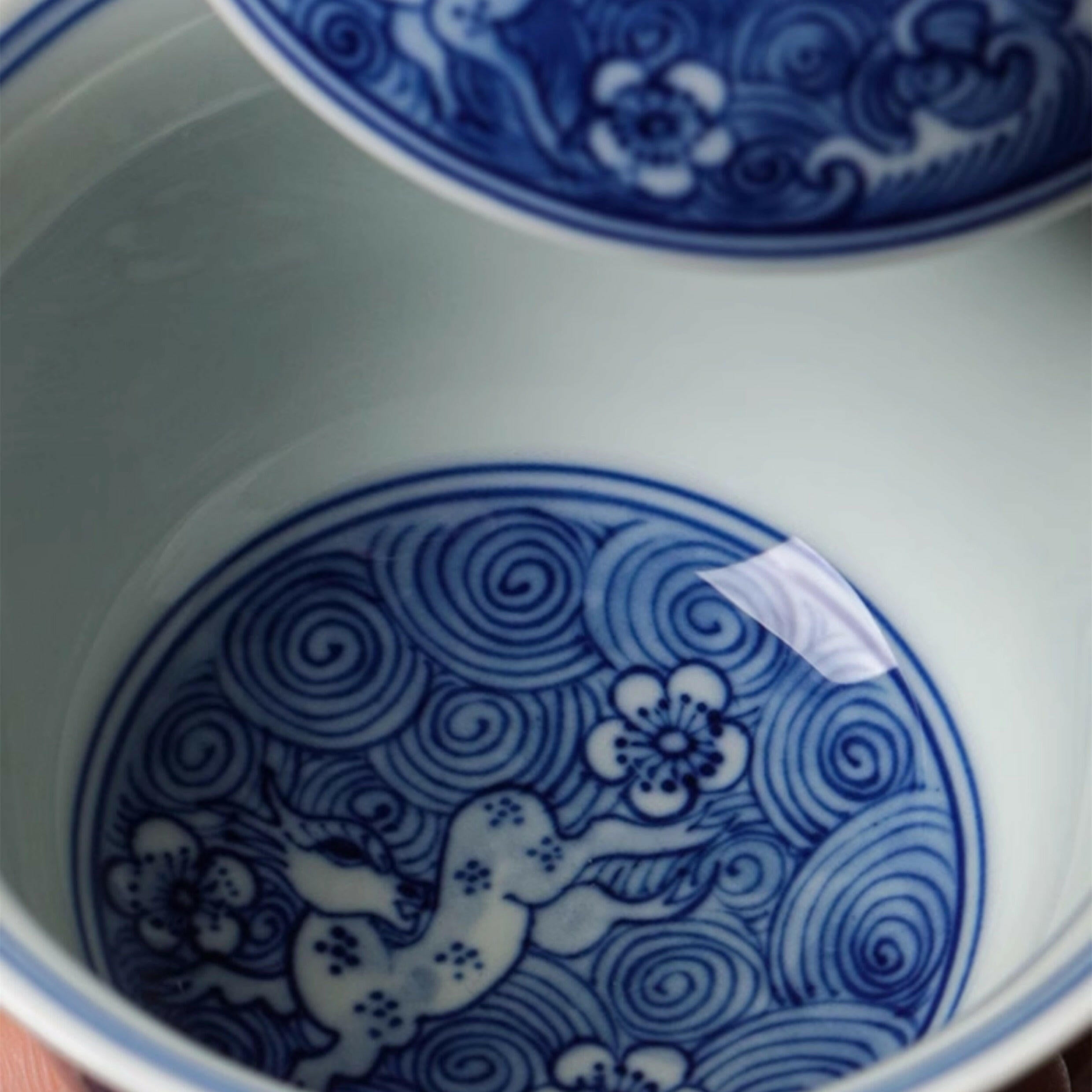 Lu Lu Lian Sheng - Jing De Zhen Porcelain Gaiwan zycschina