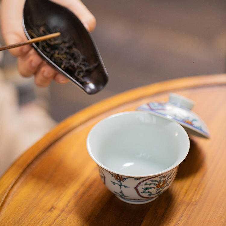 Ru Yi Kai Chuang Hua Hui - Jing De Zhen Porcelain Gaiwan zycschina