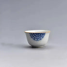 Hand-painted white porcelain purple sand cup-50cc 江苏宜兴