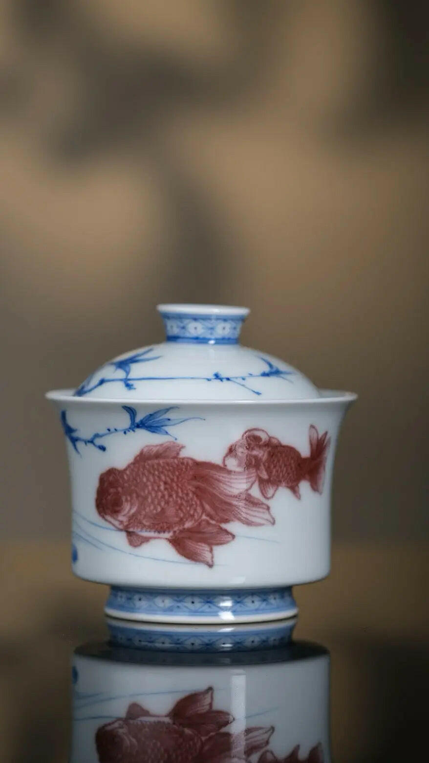 Hua Hui Jin Yu - Jing De Zhen Porcelain Gaiwan zycschina