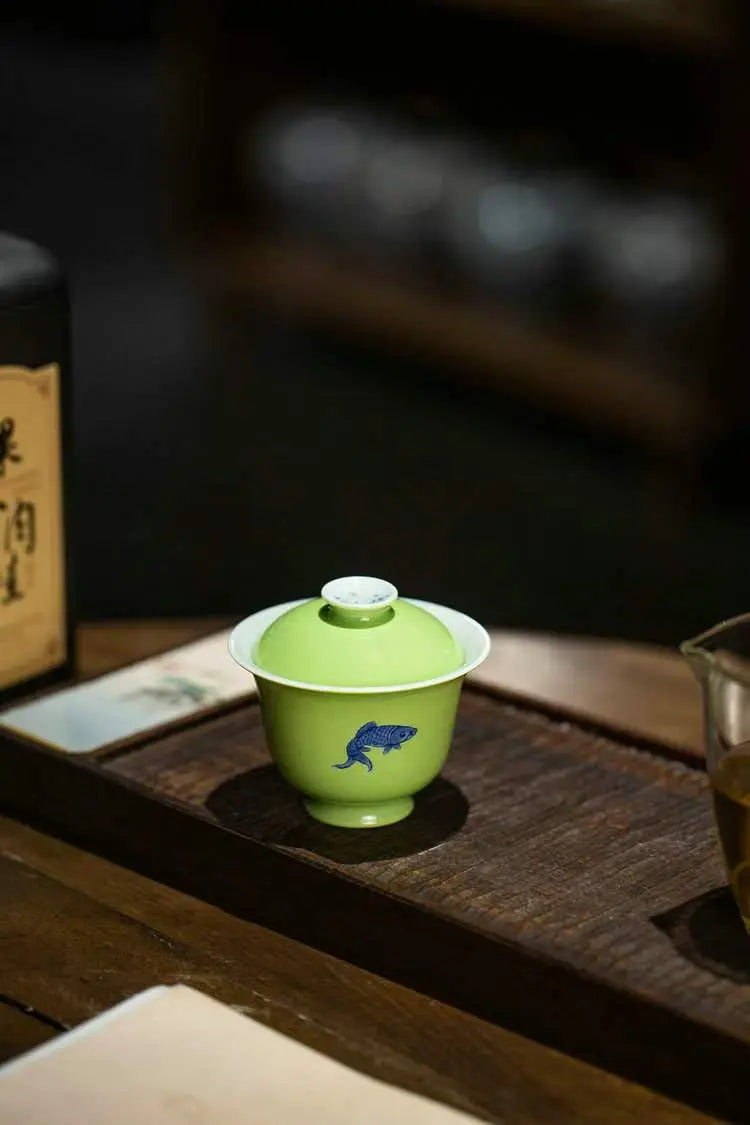 Qing Hua Yu Zhi Le - Jing De Zhen Porcelain Gaiwan zycschina