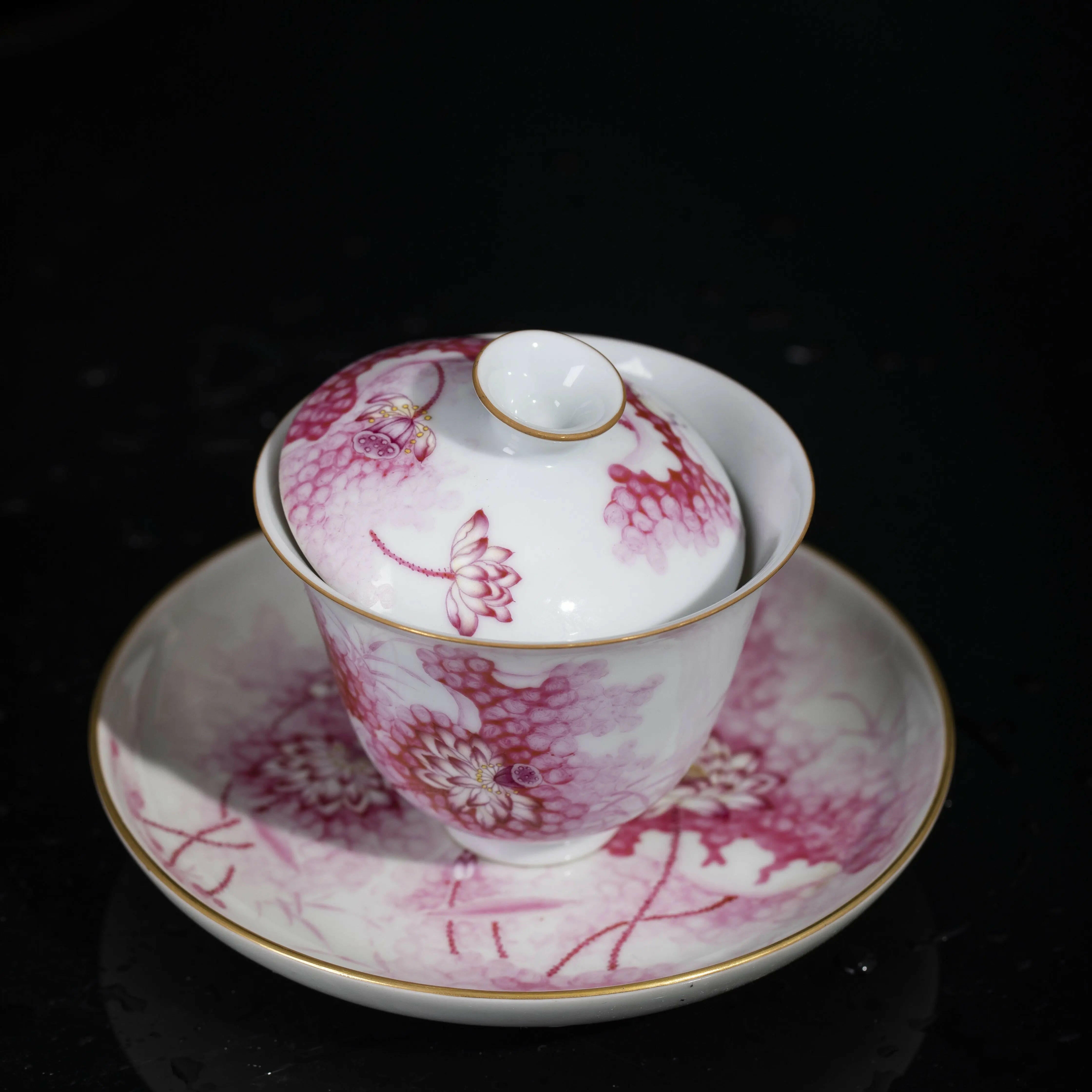 He Hua - Jing De Zhen Porcelain Gaiwan zycschina