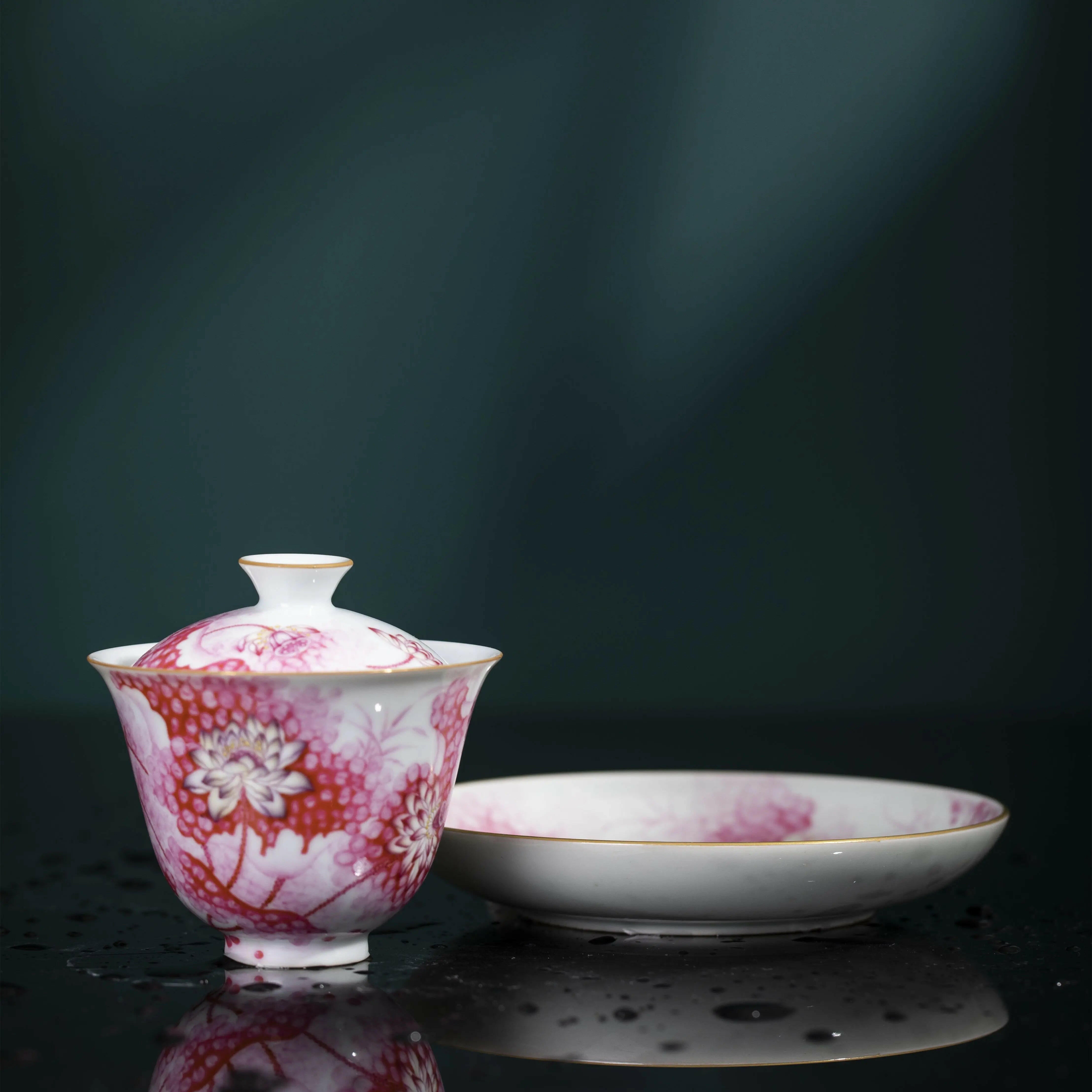 He Hua - Jing De Zhen Porcelain Gaiwan zycschina