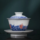 Hai Shui Yu Wen - Jing De Zhen Porcelain Gaiwan zycschina