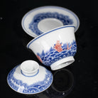 Hai Shui Yu Wen - Jing De Zhen Porcelain Gaiwan zycschina