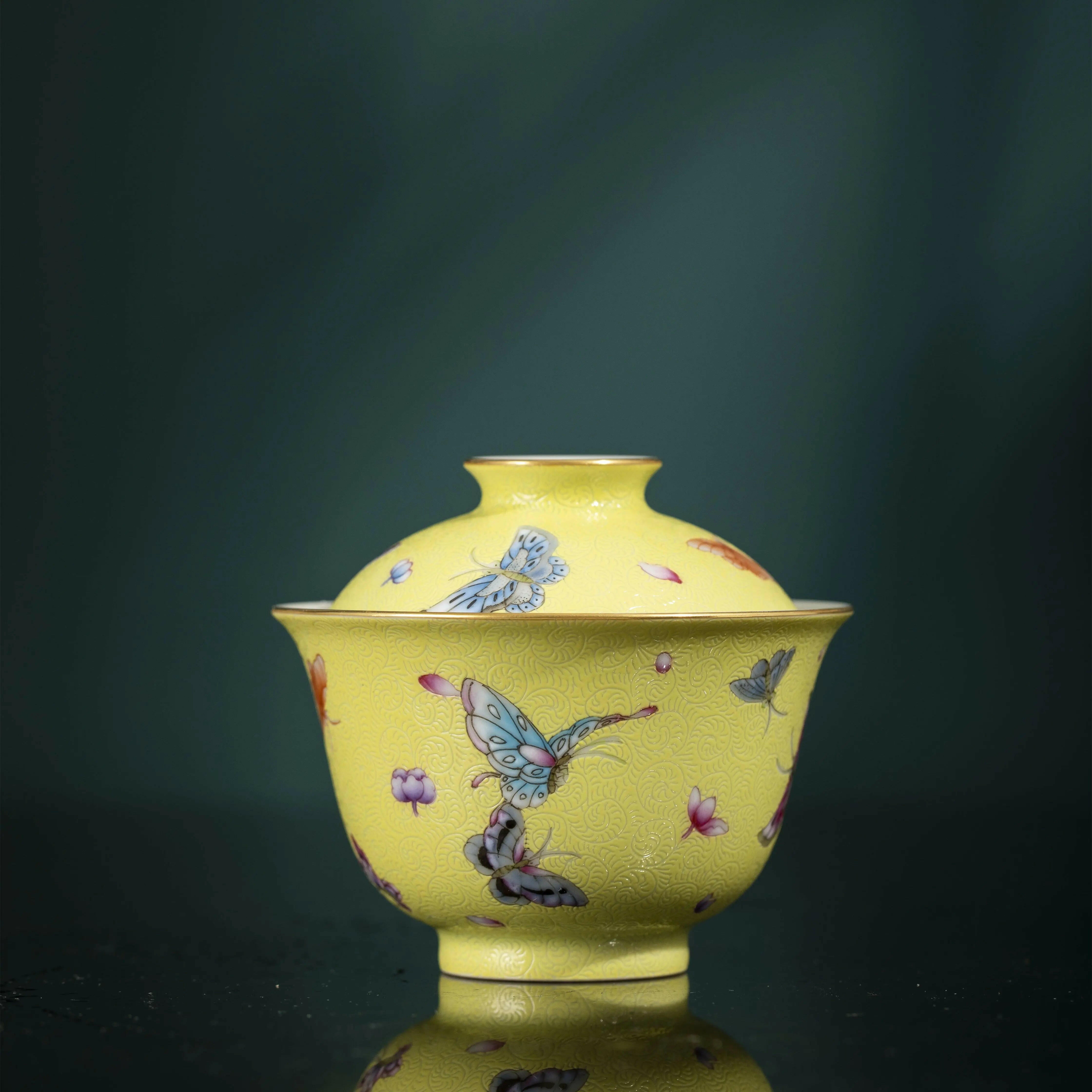 Hua Die - Jing De Zhen Porcelain Gaiwan zycschina
