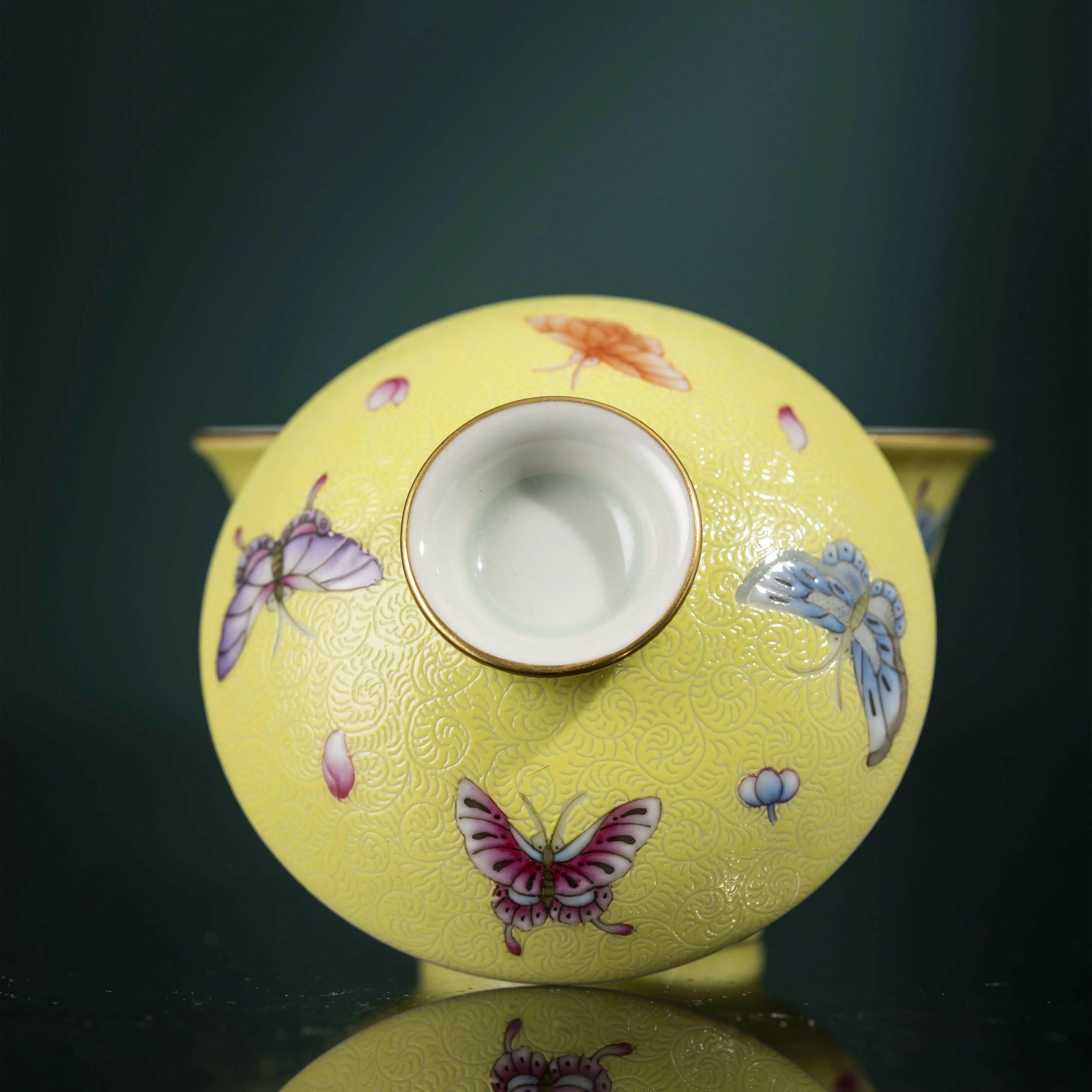 Hua Die - Jing De Zhen Porcelain Gaiwan zycschina