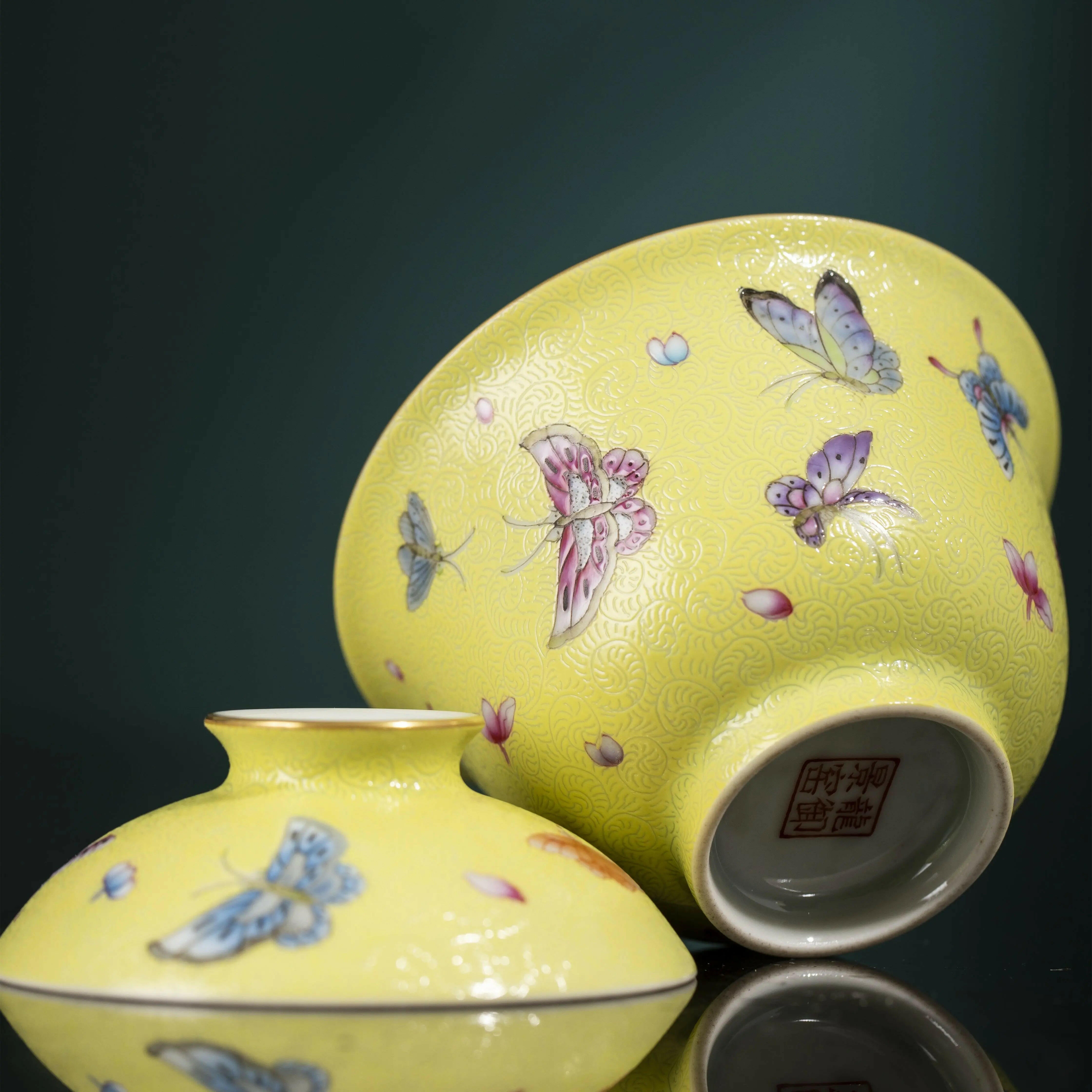 Hua Die - Jing De Zhen Porcelain Gaiwan zycschina