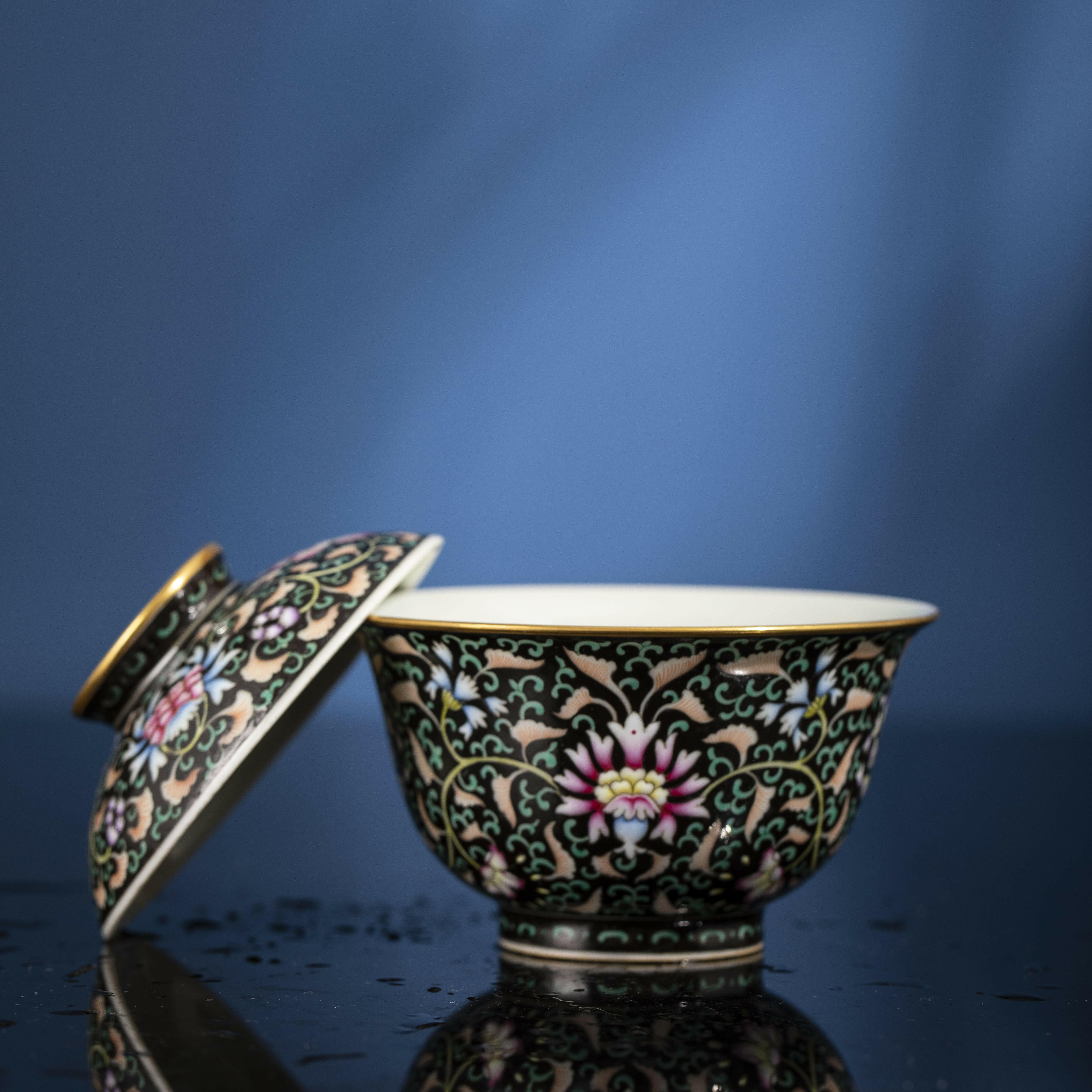 Mo Di Chan Zhi Lian - Jing De Zhen Porcelain Gaiwan zycschina