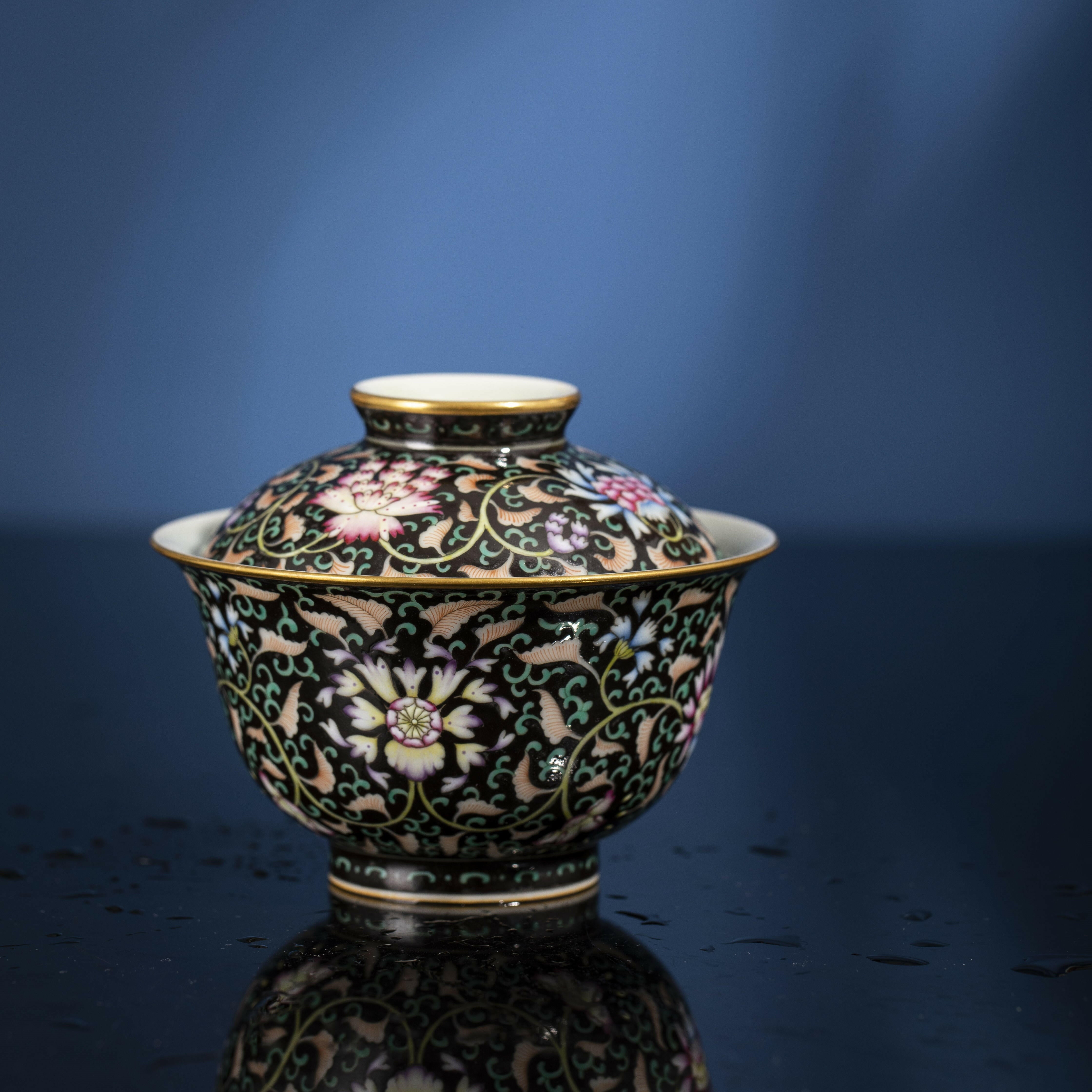 Mo Di Chan Zhi Lian - Jing De Zhen Porcelain Gaiwan zycschina
