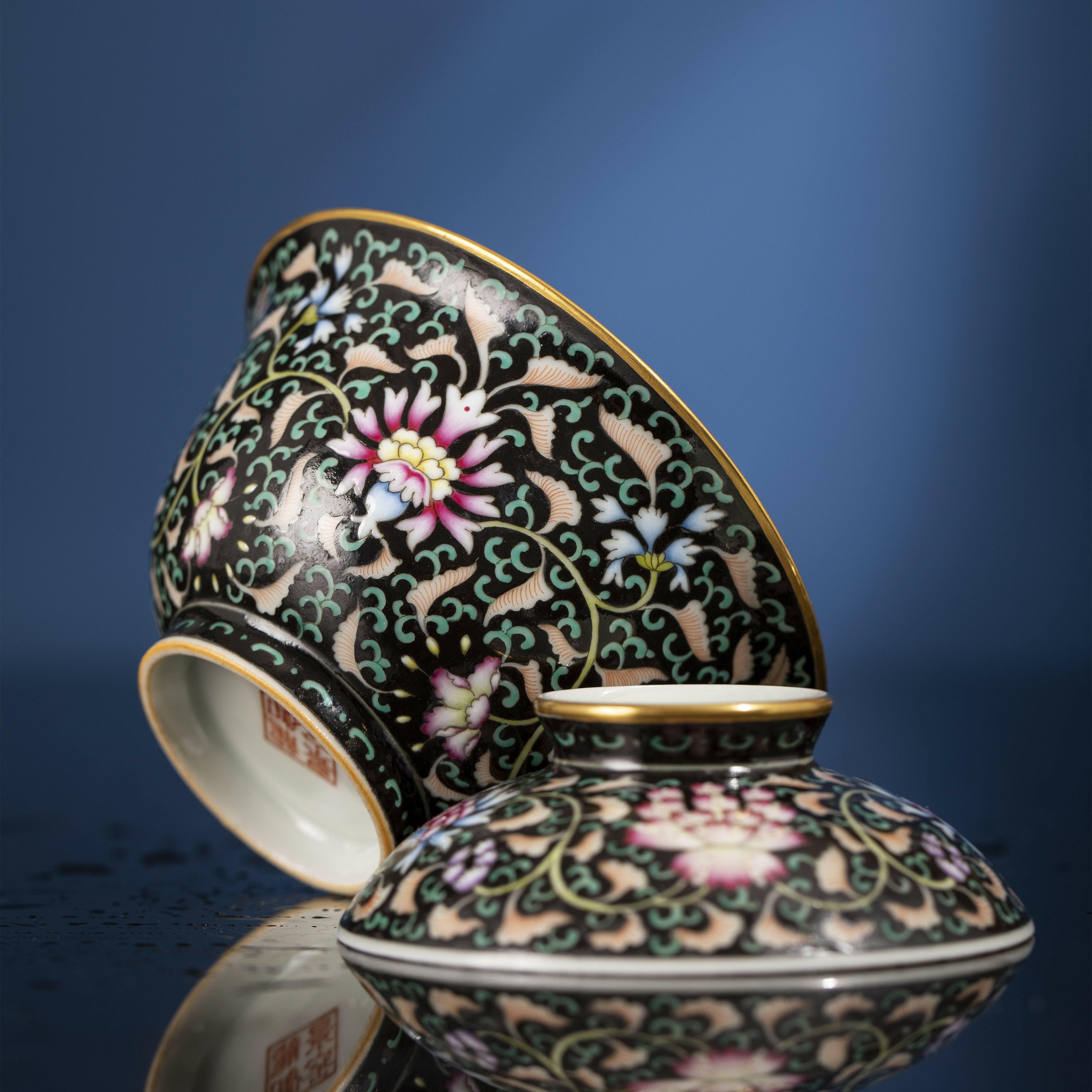 Mo Di Chan Zhi Lian - Jing De Zhen Porcelain Gaiwan zycschina