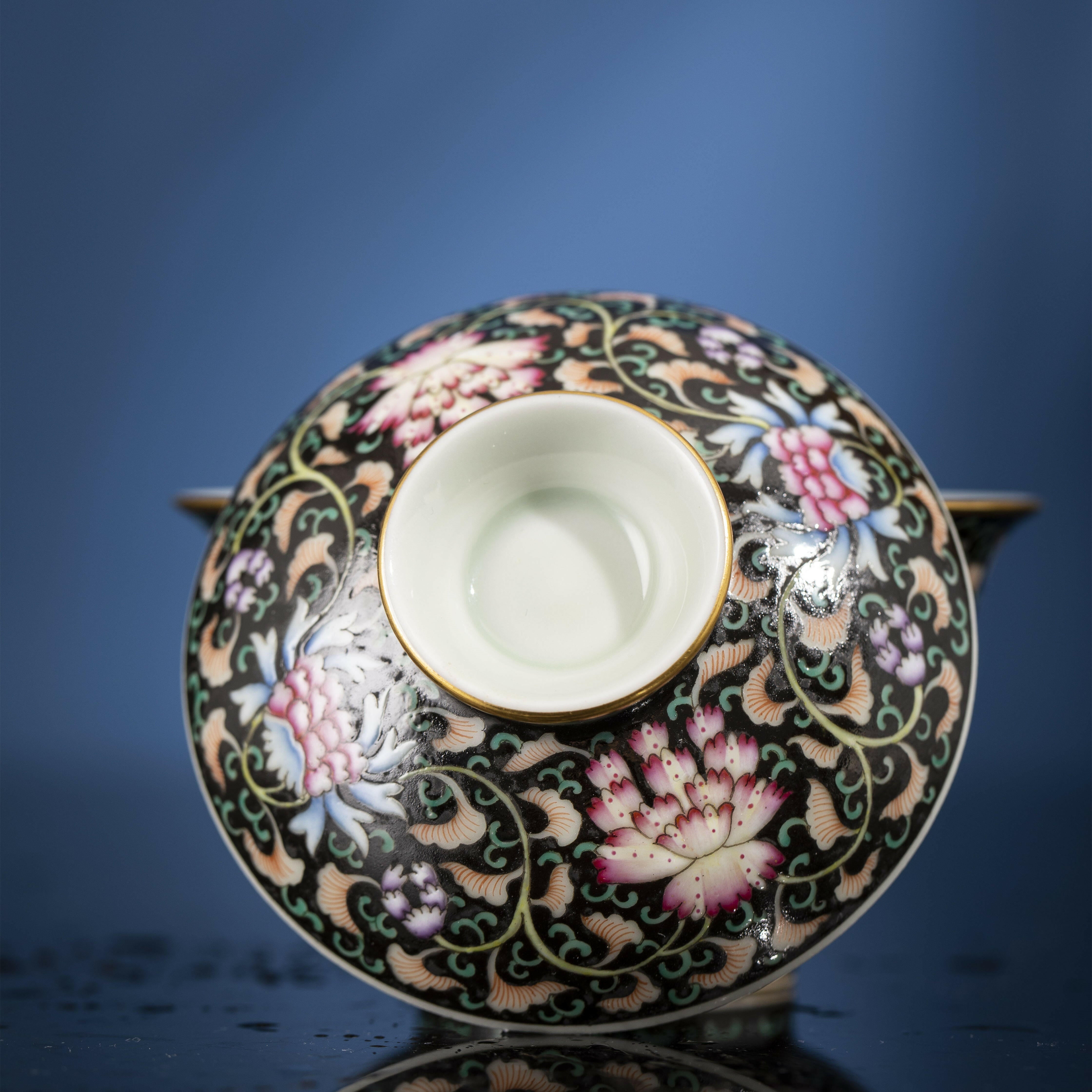 Mo Di Chan Zhi Lian - Jing De Zhen Porcelain Gaiwan zycschina