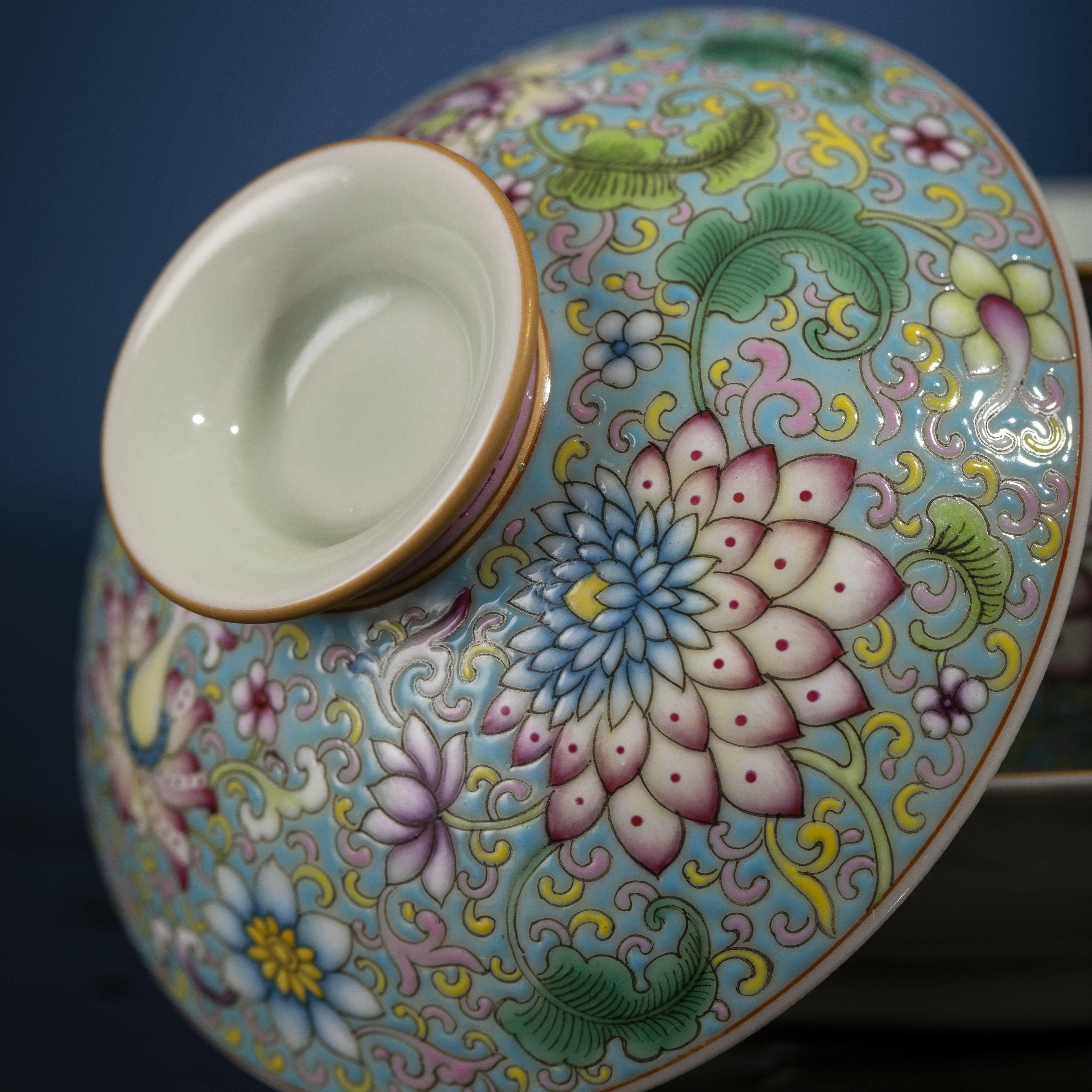 Fa Lang Cai - Jing De Zhen Porcelain Gaiwan zycschina