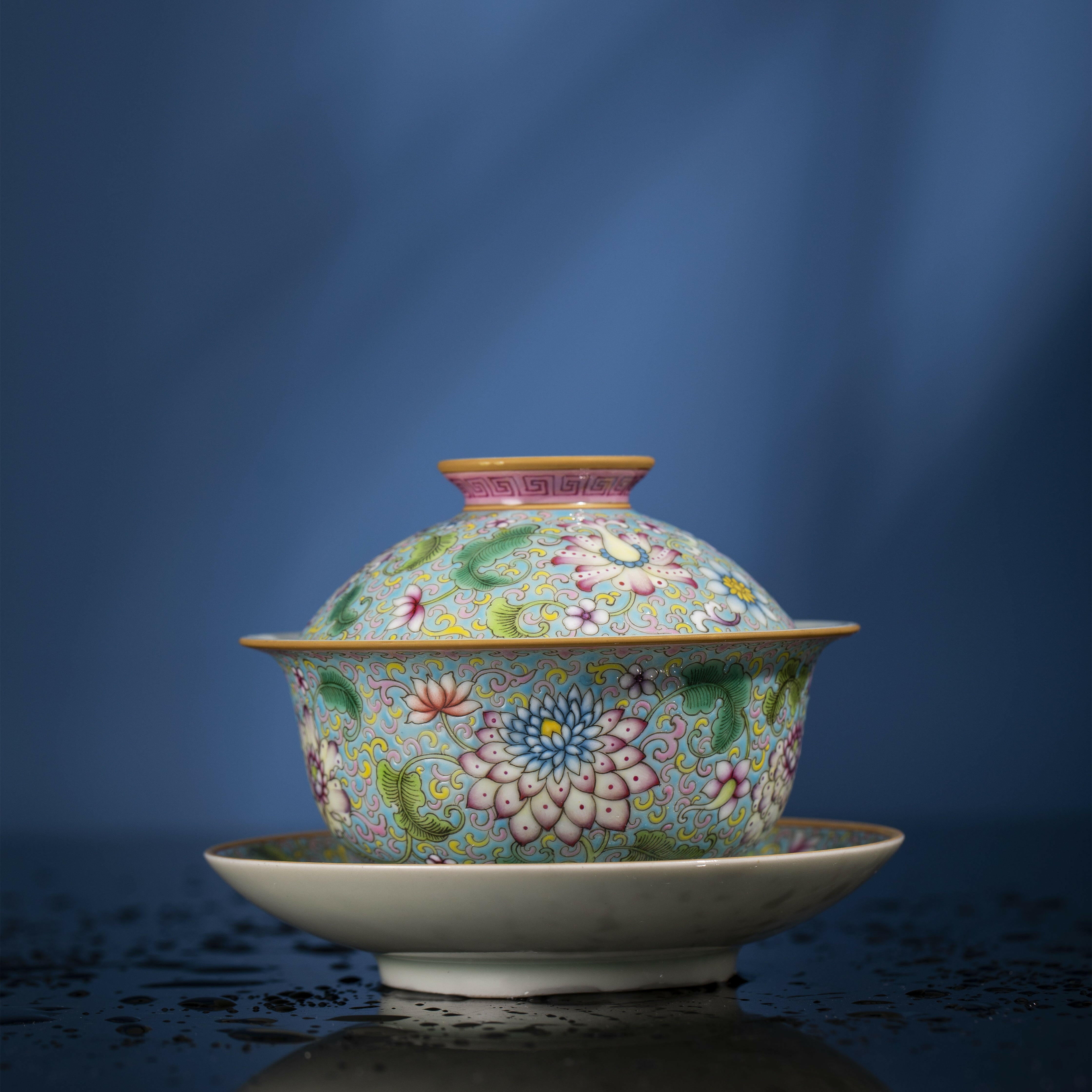 Fa Lang Cai - Jing De Zhen Porcelain Gaiwan zycschina