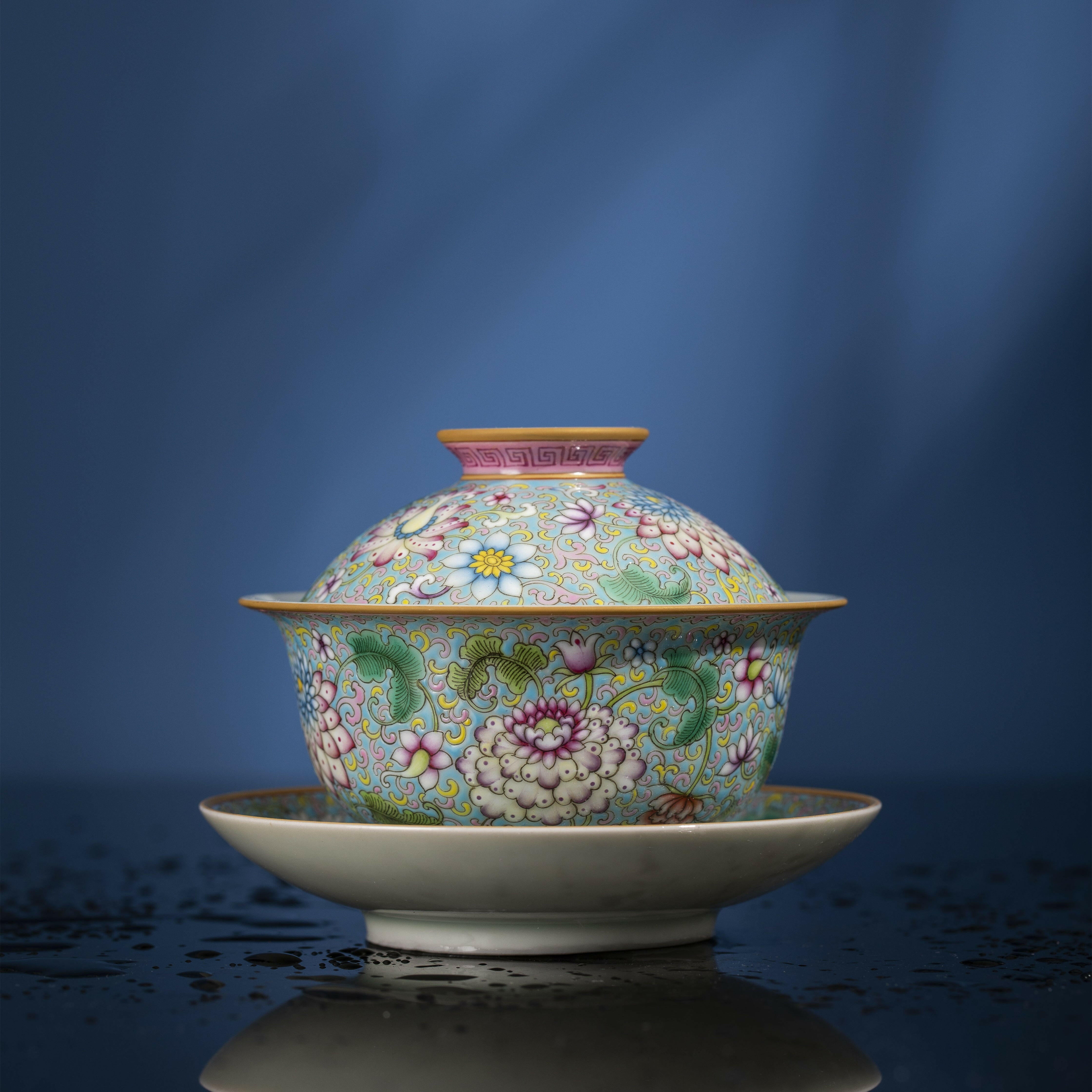 Fa Lang Cai - Jing De Zhen Porcelain Gaiwan zycschina
