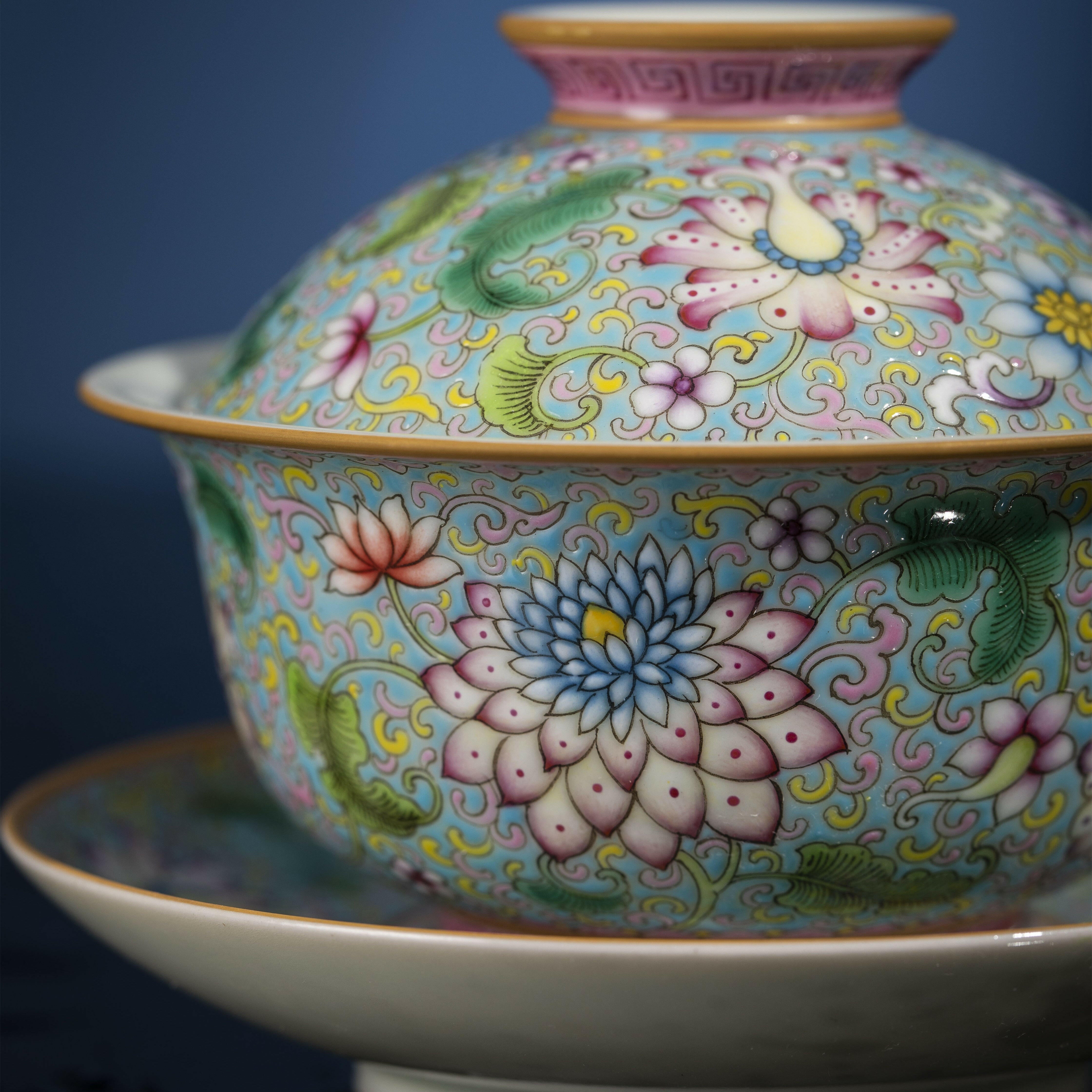 Fa Lang Cai - Jing De Zhen Porcelain Gaiwan zycschina