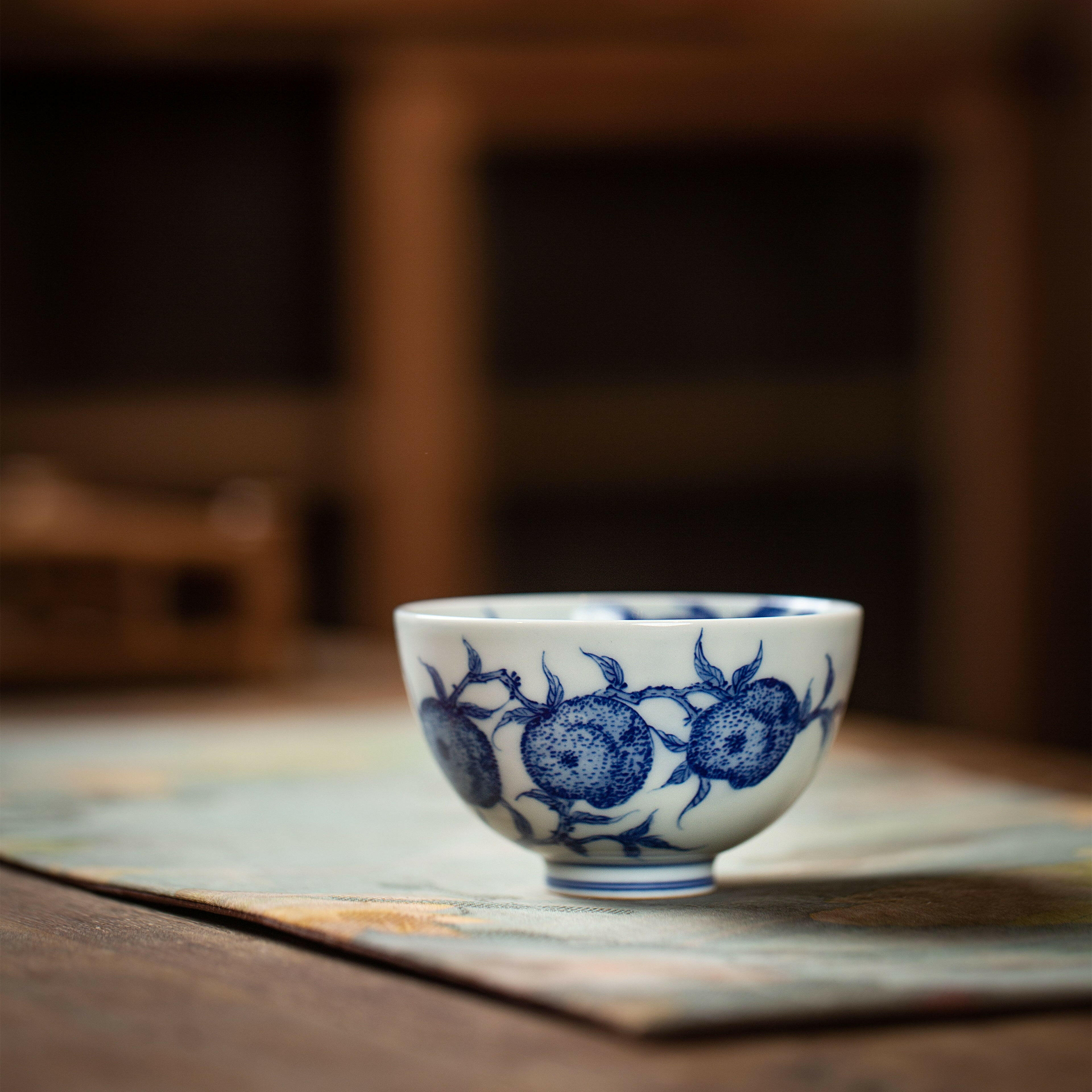 Jiu Tao Wu Fu - Jing De Zhen Porcelain Teacup zycschina