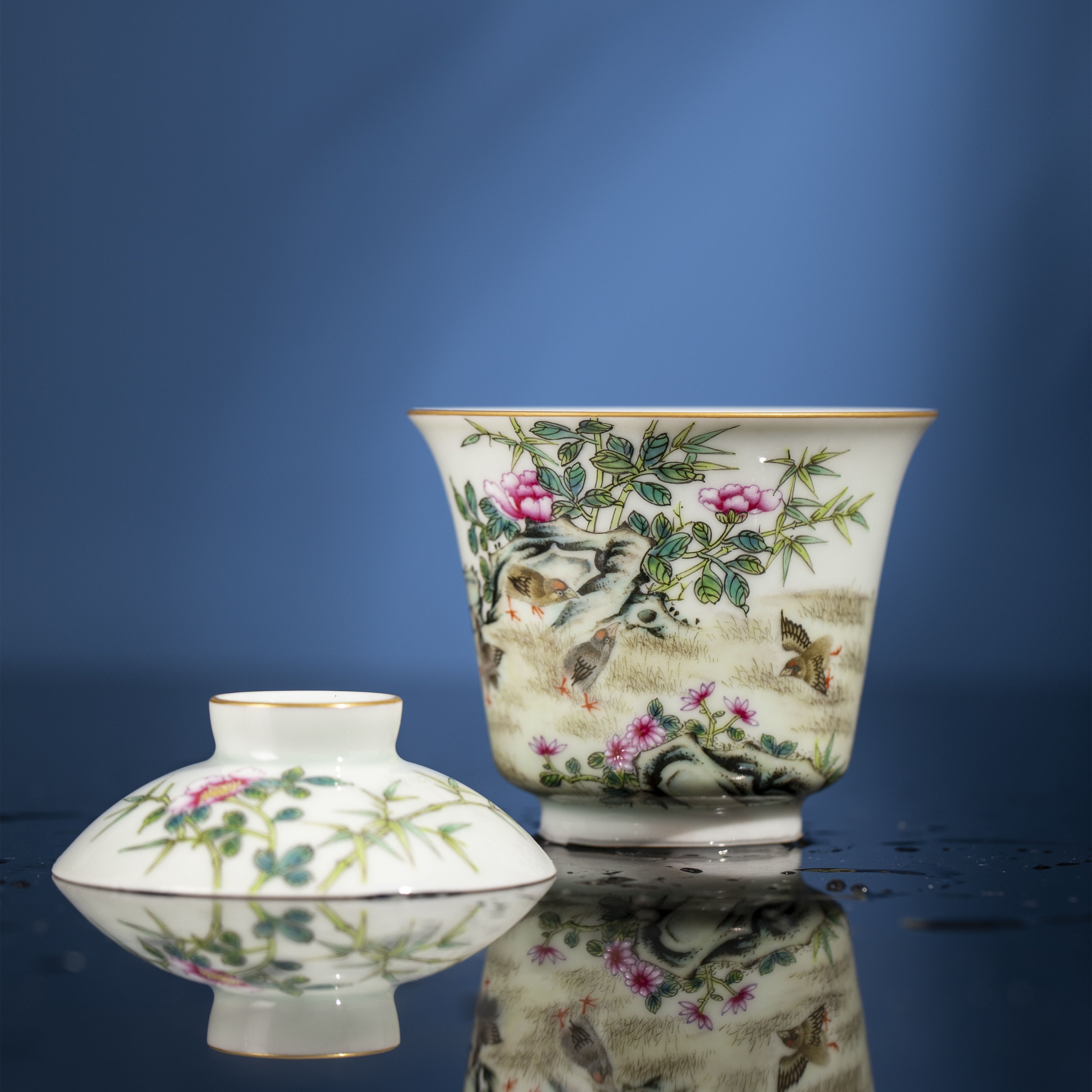 An Ju Le Ye - Jing De Zhen Porcelain Gaiwan zycschina
