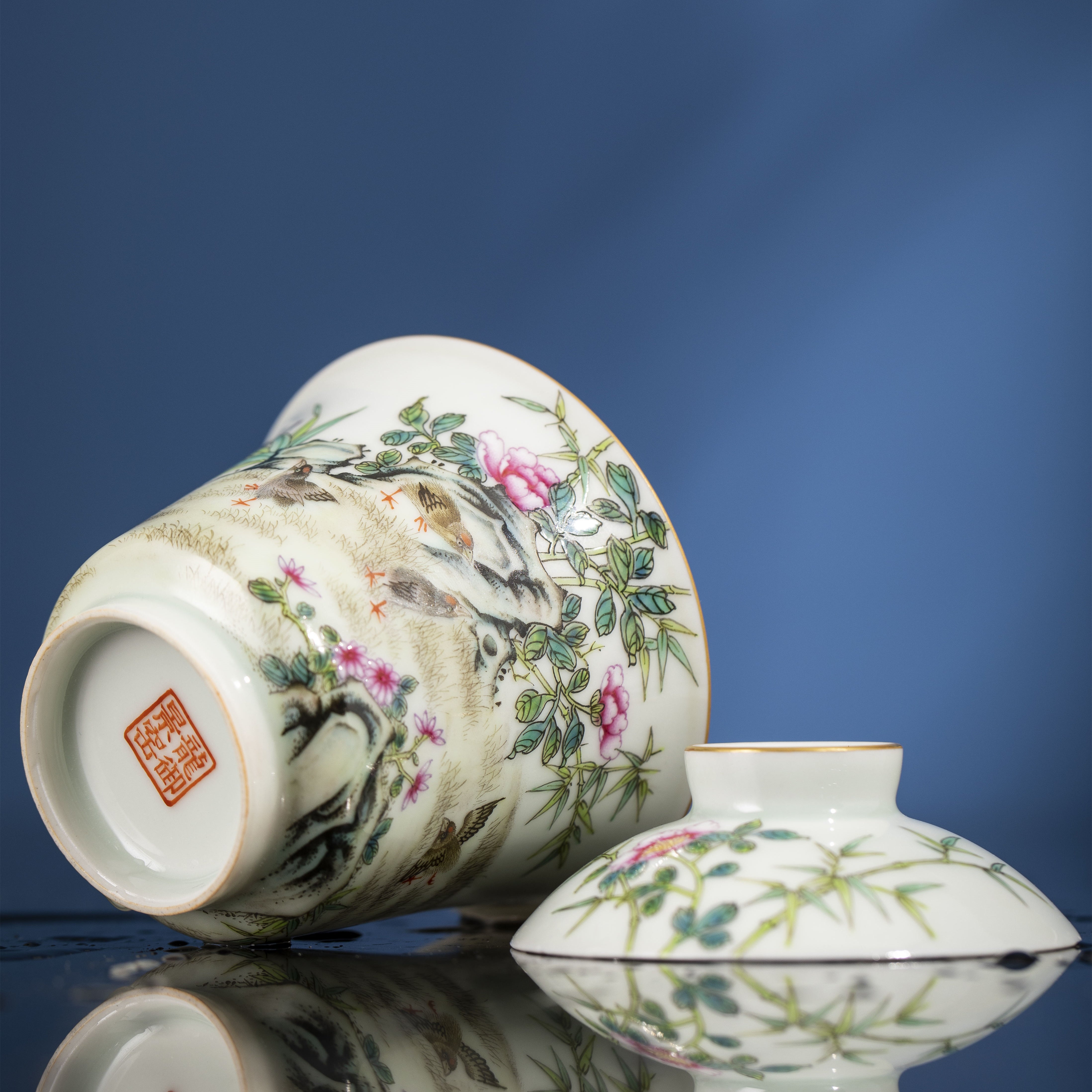 An Ju Le Ye - Jing De Zhen Porcelain Gaiwan zycschina