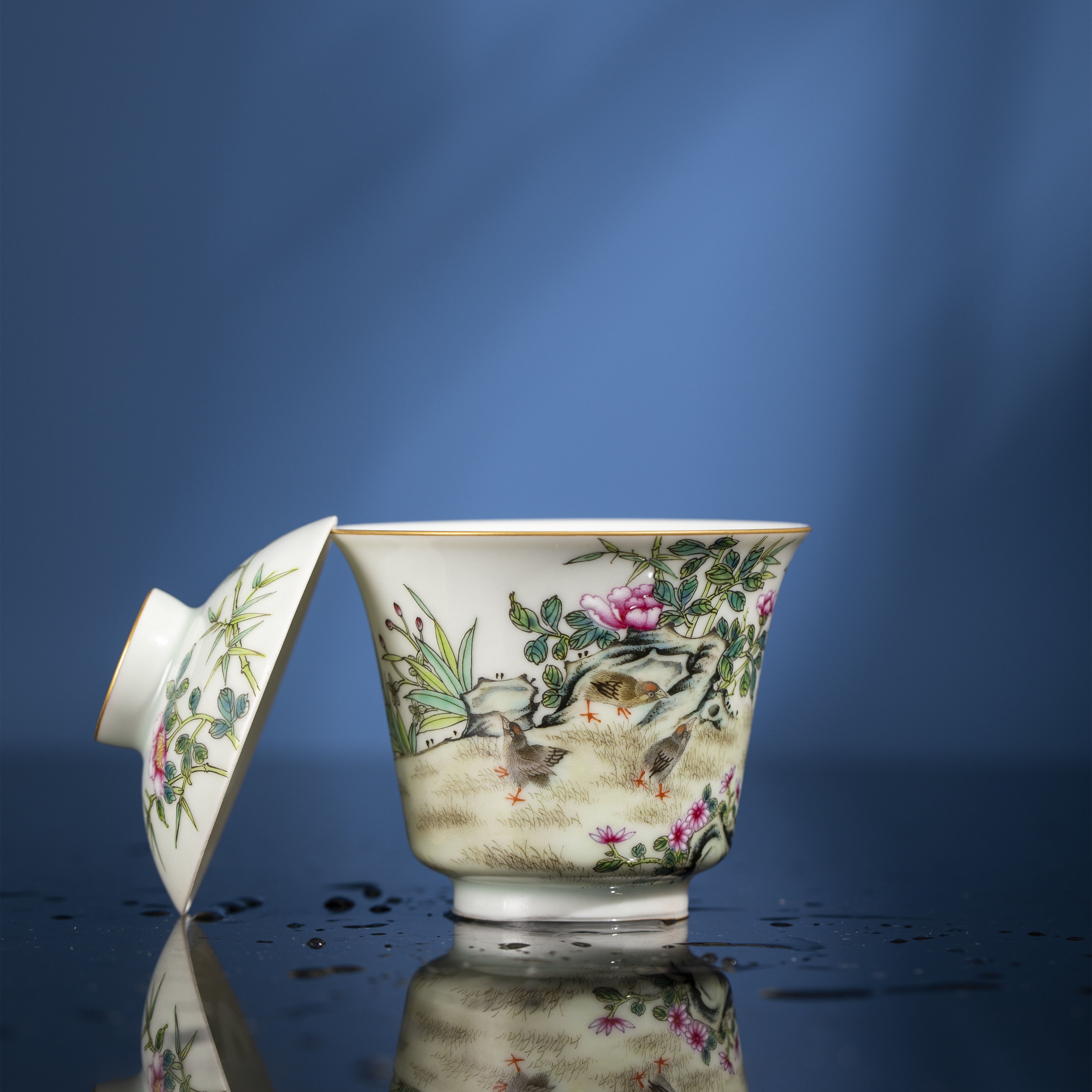 An Ju Le Ye - Jing De Zhen Porcelain Gaiwan zycschina
