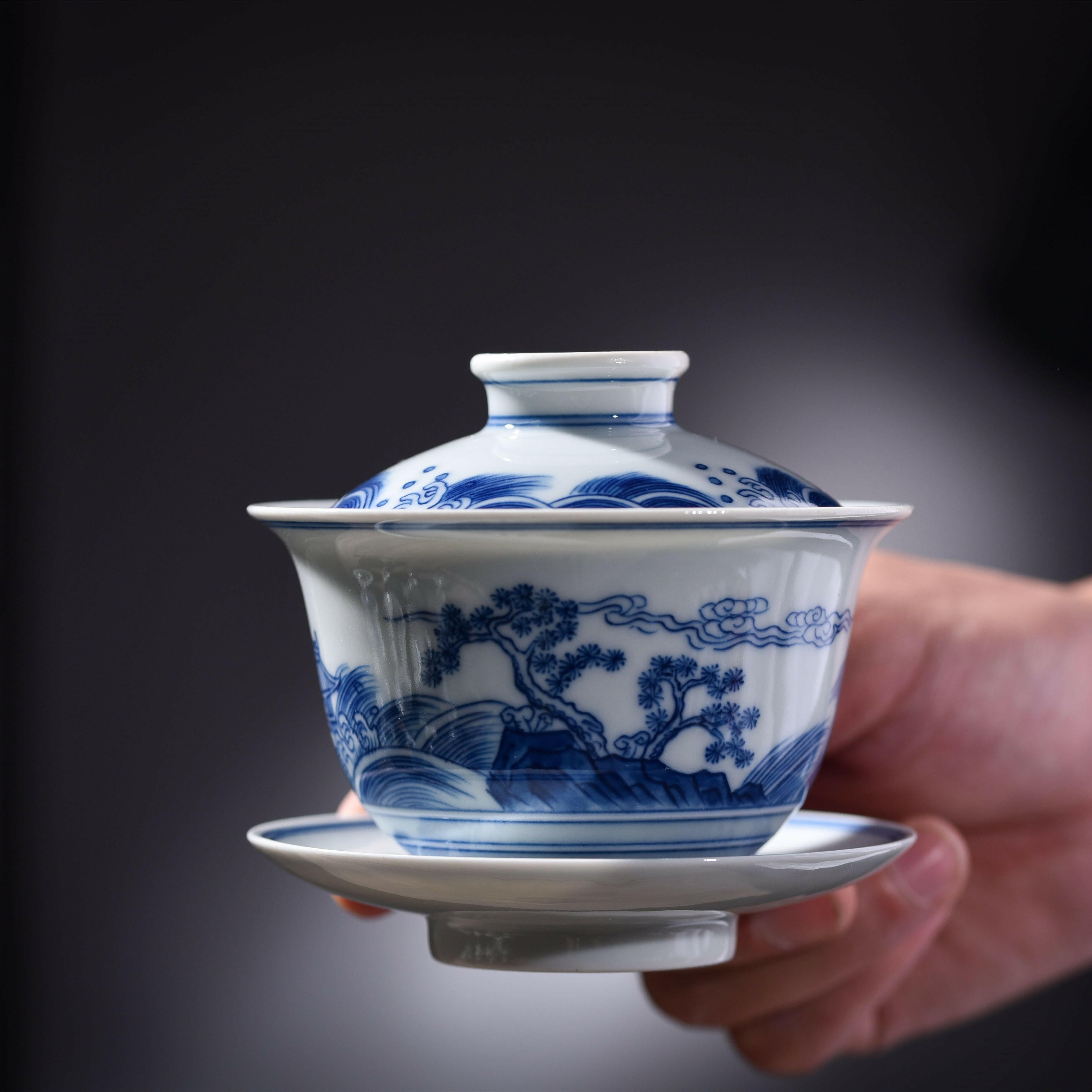 Hai Wu Tian Chou - Jing De Zhen Porcelain Gaiwan zycschina