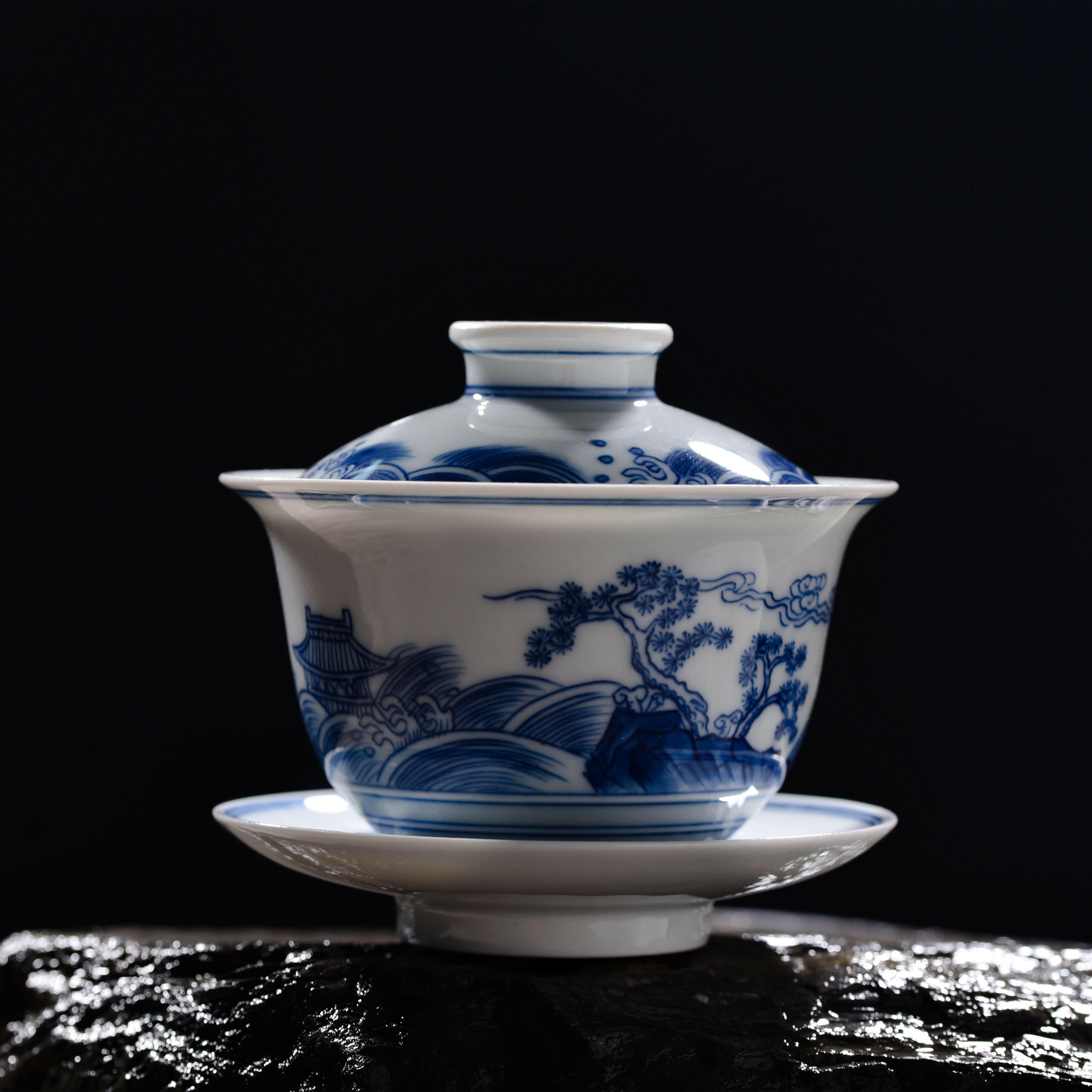 Hai Wu Tian Chou - Jing De Zhen Porcelain Gaiwan zycschina