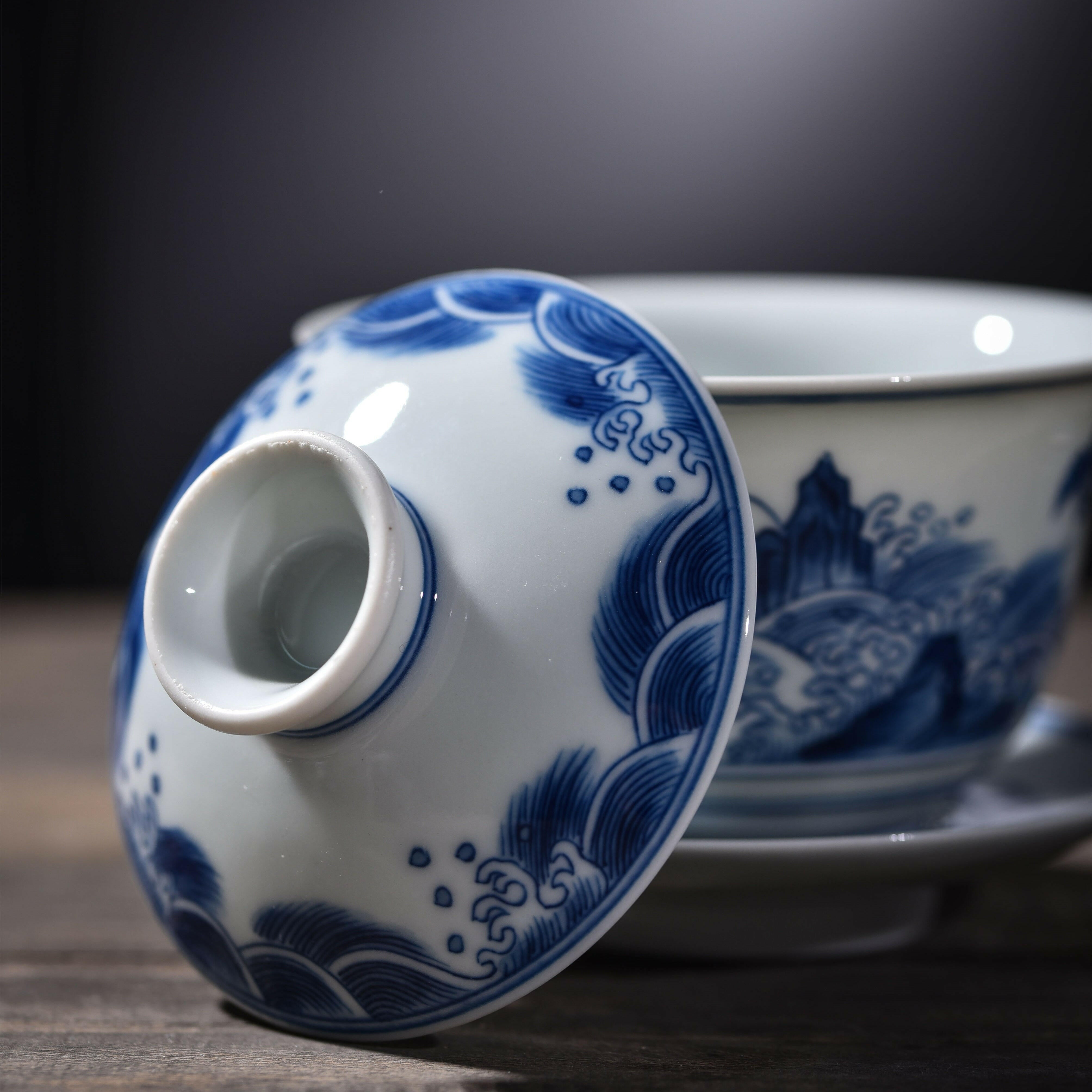 Hai Wu Tian Chou - Jing De Zhen Porcelain Gaiwan zycschina