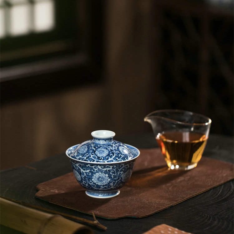 Bai Chan Zhi Hua Hui - Jing De Zhen Porcelain Gaiwan zycschina