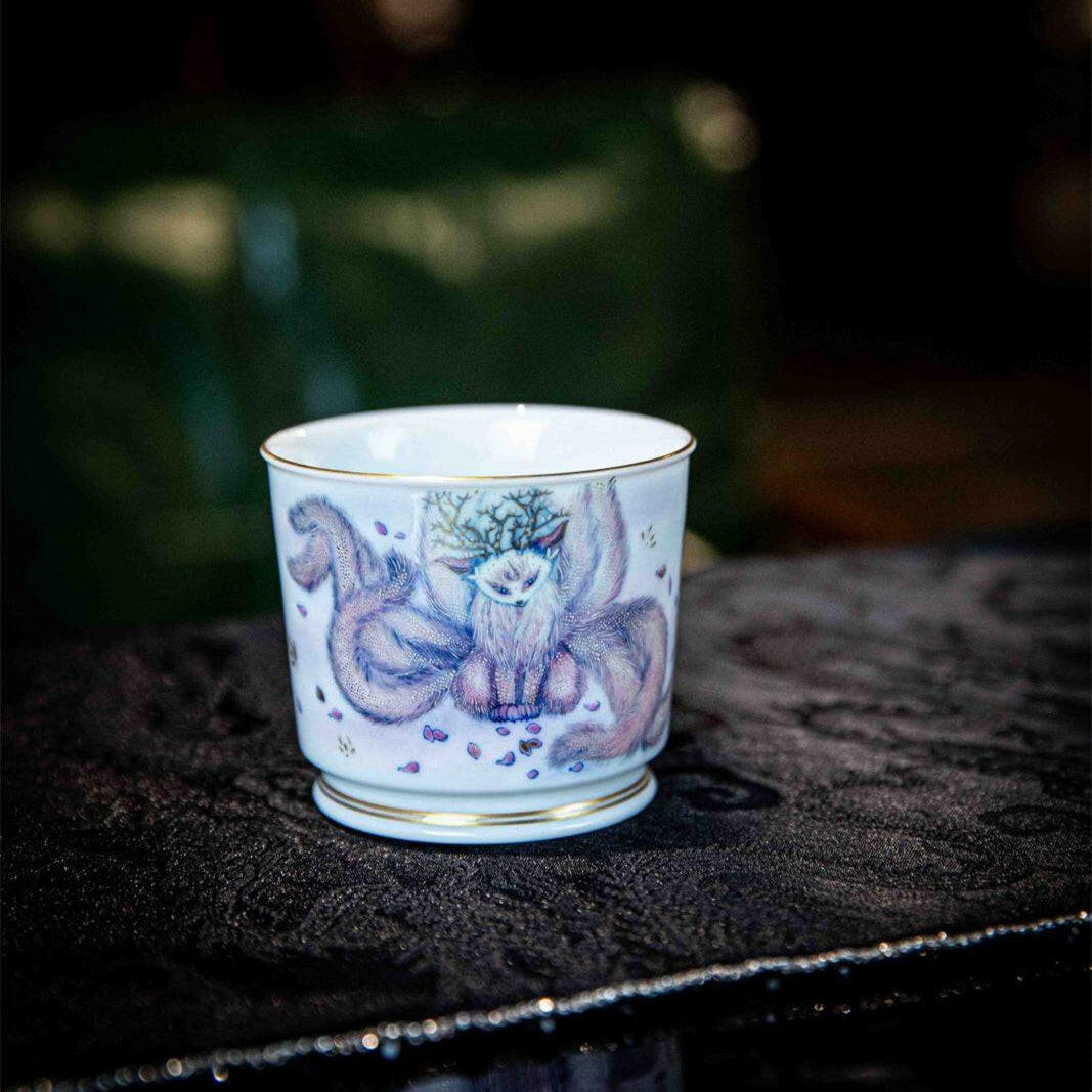 Jiu Wei Hu - Jing De Zhen Porcelain Gaiwan zycschina
